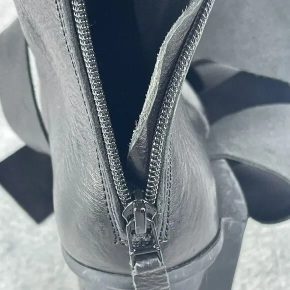 Trippen Leather Buckle Lune Boot Womens Sz 42 US10 Black AMPUTEE RIGHT BOOT ONLY - Picture 15 of 15